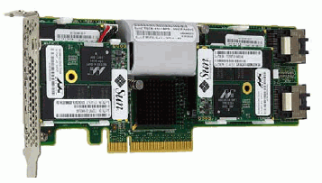 Picture of an F20 PCI FlashCard as delivered with Exadata Storage server X2-2