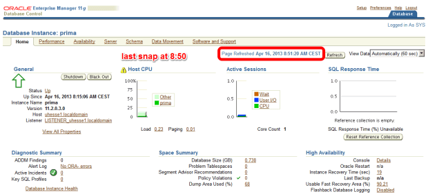 EM Homepage at 8:51 am