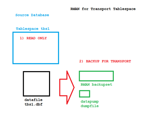 RMAN TTS on the source database