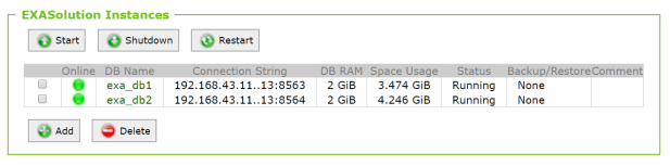 Two databases in one cluster